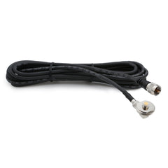 Rugged 15 Ft Antenna Cable with Removable Mini 3/8 NMO Bulkhead Mount