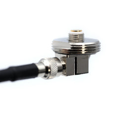 Rugged 15 Ft Antenna Cable with Removable Mini 3/8 NMO Bulkhead Mount