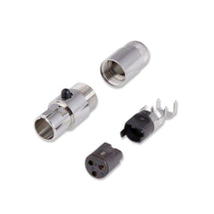 Rugged 3-Pin Female Mini XLR Connector TA3FL