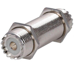 Rugged Female to Female UHF Bulkhead Connector