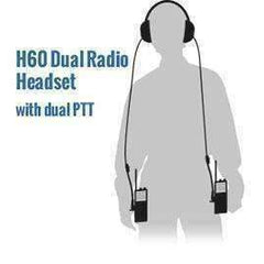 Rugged H60 Dual Radio Behind the Head (BTH) Headset - Black