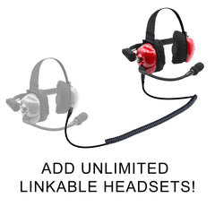 Rugged H80 Track Talk Linkable Intercom Headset - Bring The Conversation To The Circle Track NASCAR event