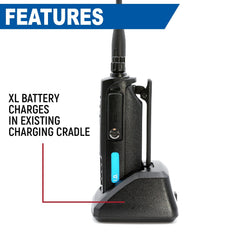 Rugged High Capacity Battery for RDH-X / ABH7 Handheld Radio 3600mAh