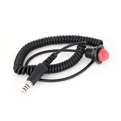 Rugged Quick Disconnect Push to Talk Buttons - Complete Hole Mount Quick Disconnect PTT Kit