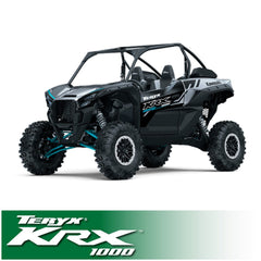 Rugged Kawasaki Teryx KRX Complete Communication Kit with Bluetooth Intercom and 2-Way Radio - STX Stereo / G1 GMRS / Dash Mount