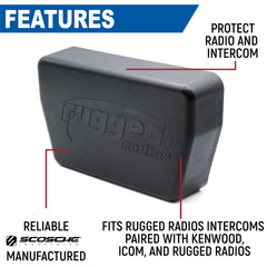 Rugged Magnetic Radio & Intercom Cover for Rugged Radios Multi Mount Insert
