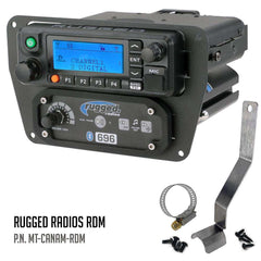 Rugged Can-Am Commander Intercom and Radio Mount - Kenwood TK7360