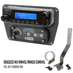 Rugged Can-Am Commander Intercom and Radio Mount - Rugged M1/G1/G4/RM45/RM60/GMR45