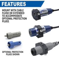 Rugged Single Headset / Helmet Jack - Bar Mount - Offroad