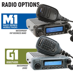 Rugged STX STEREO Complete Master Communication Kit with Intercom and 2-Way Radio - G1 GMRS