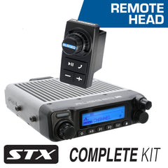 Rugged STX STEREO Remote Head Complete Master Communication Kit with Intercom and 2-Way Radio - M1 VHF Business Band