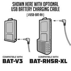 Rugged V3 Replacement Battery with 12v Charge Port