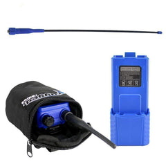 Rugged V3 / RH5R Long Range Upgrade Kit - XL Battery Go Further Antenna & Radio Bag