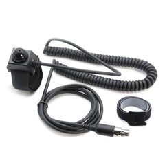 Rugged Velcro Mount Push to Talk (PTT) Buttons for Intercoms - Passenger PTT - Straight Cord