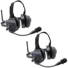 Rugged Wireless Double Talk Dual Headset Intercom System (Hands Free)
