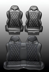 Triple X Seats Polaris RZR 2 Buckets & Rear bench Venom Full Seats Set