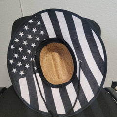 Custom Straw Hat - American Flag - 5150 Whips