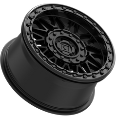 Valor Offroad satin black V08 dual drill beadlock UTV wheel