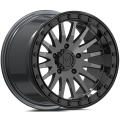 V06 Brushed Gunmetal UTV Beadlock - Valor Offroad