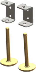 KFI Tapered Plow Skid Kit Pr. For KFI 105160 105485