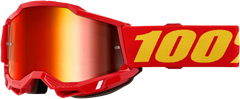 100-PERCENT ACCURI 2 JUNIOR GOGGLE RED MIRROR RED LENS