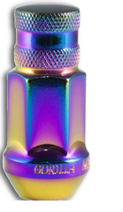 Gorilla Forged Steel Racing Closed End Lug Nut - 12mm x 1.50 Thread Size - 3/4" Hex - Prism Light Finish - Bulk (45138PL)