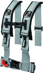 DragonFire Racing Harness H Style- 4-Point- 3in Buckle- Grey 521357