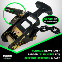 Rhino USA Lasso Straps; Basket Straps - Black LASSO-STRAPS-BLK