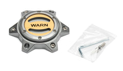 Warn REPLACEMENT WHEEL CENTER CAP - GRAY/GOLD 6 LUG 104482