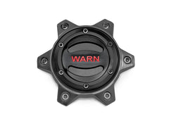 Warn OPTIONAL WHEEL CENTER CAP - BLACK/RED 6 LUG 104483