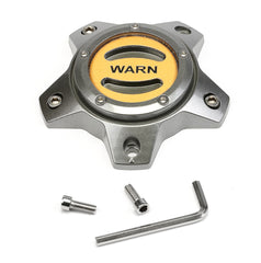 Warn REPLACEMENT WHEEL CENTER CAP - GRAY/GOLD 5 LUG 106682