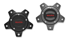 Warn OPTIONAL WHEEL CENTER CAP - BLACK/RED 5 LUG 106683