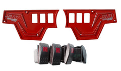 XP 1000 6 Switch Dash Panel Red