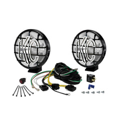 KC HiLiTES 6 in Apollo Pro Halogen - 2-Light System - 100W Spread Beam 151