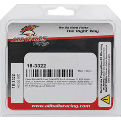 All Balls Racing 2022 Polaris RZR Pro R 4 Premium Caliper Rebuild Kit Front 18-3322