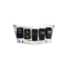 5 Switch Dash Panel Silver