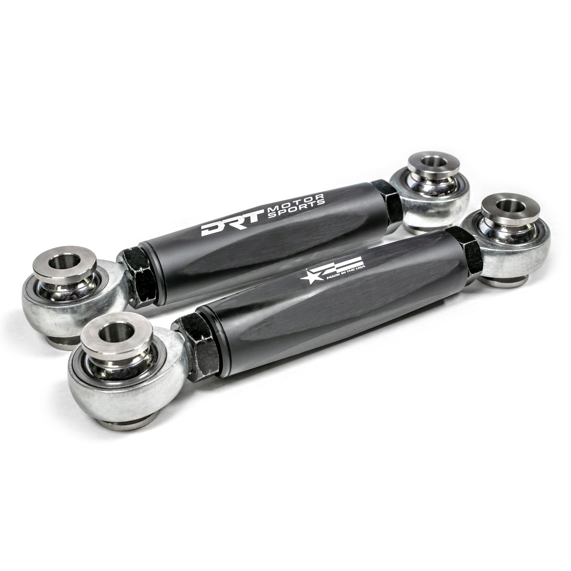 Powder coated link rods and stainless spacers for off-road use