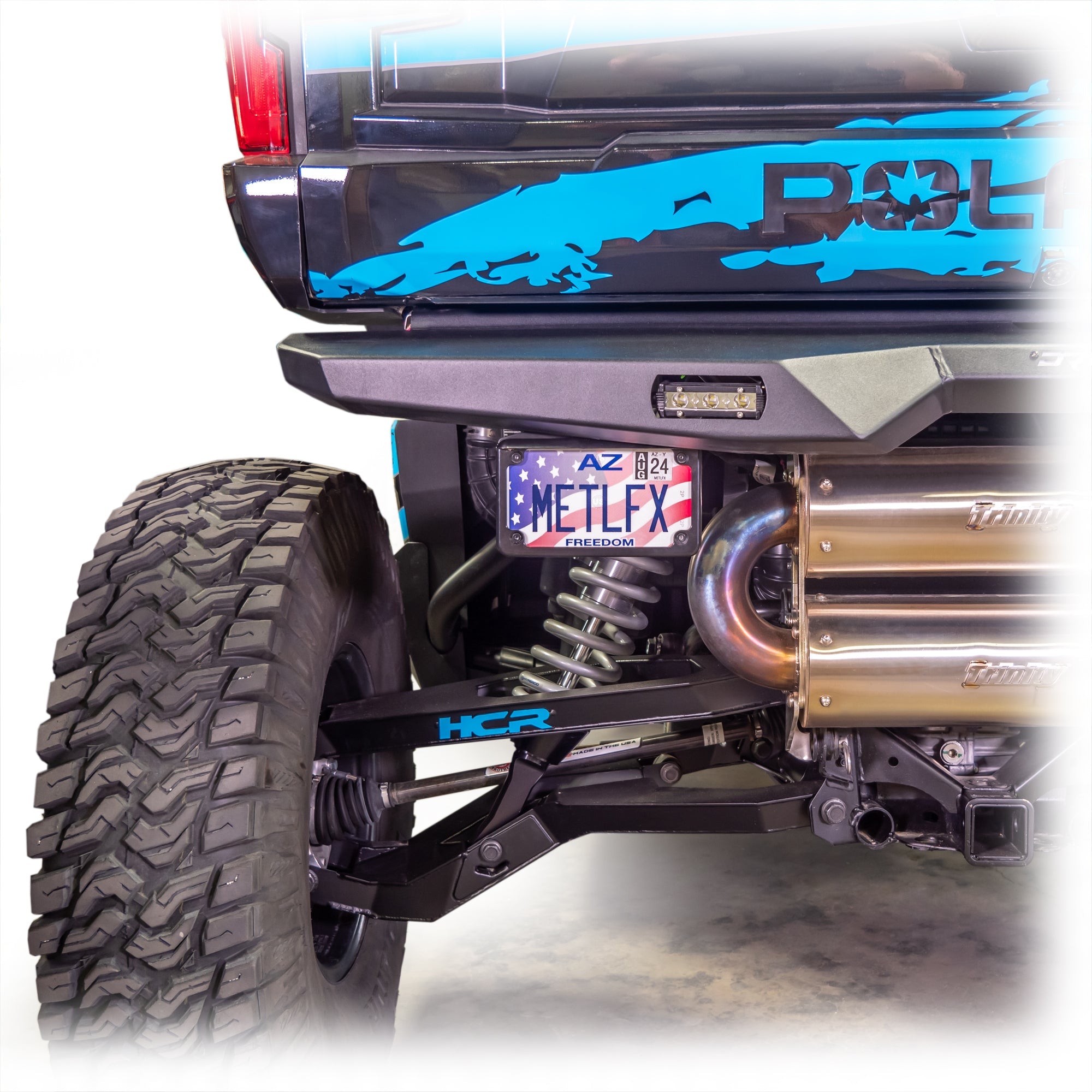 license plate bracket compatible with DRT rear bumper Polaris Xpedition