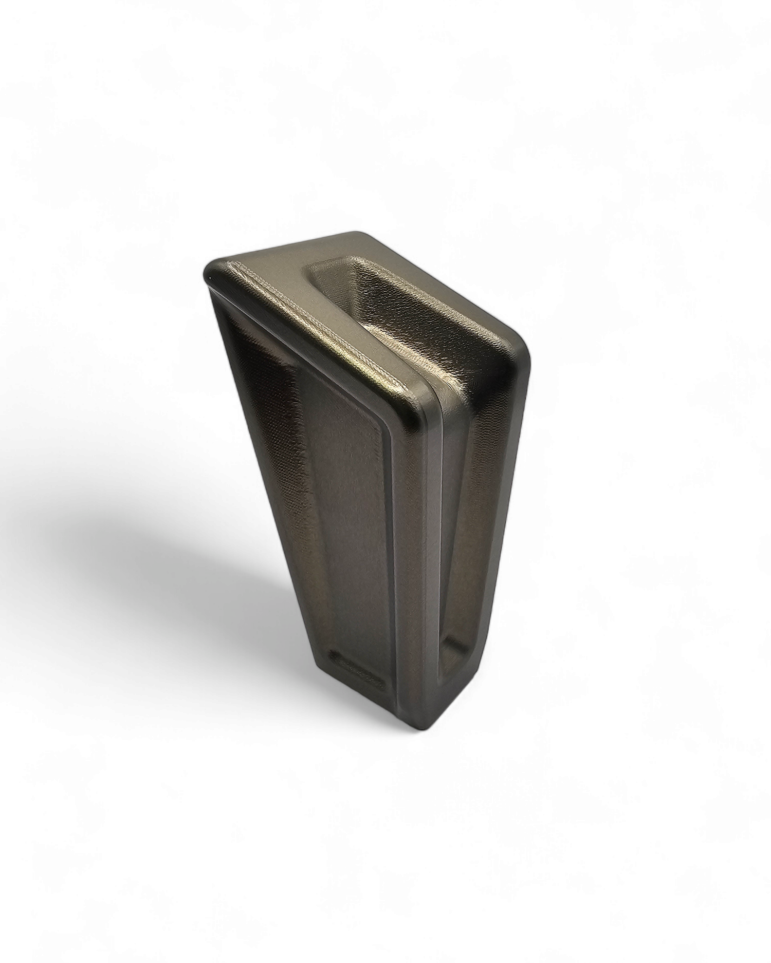 Hard anodized gunmetal finish on Polaris RZR shift knob
