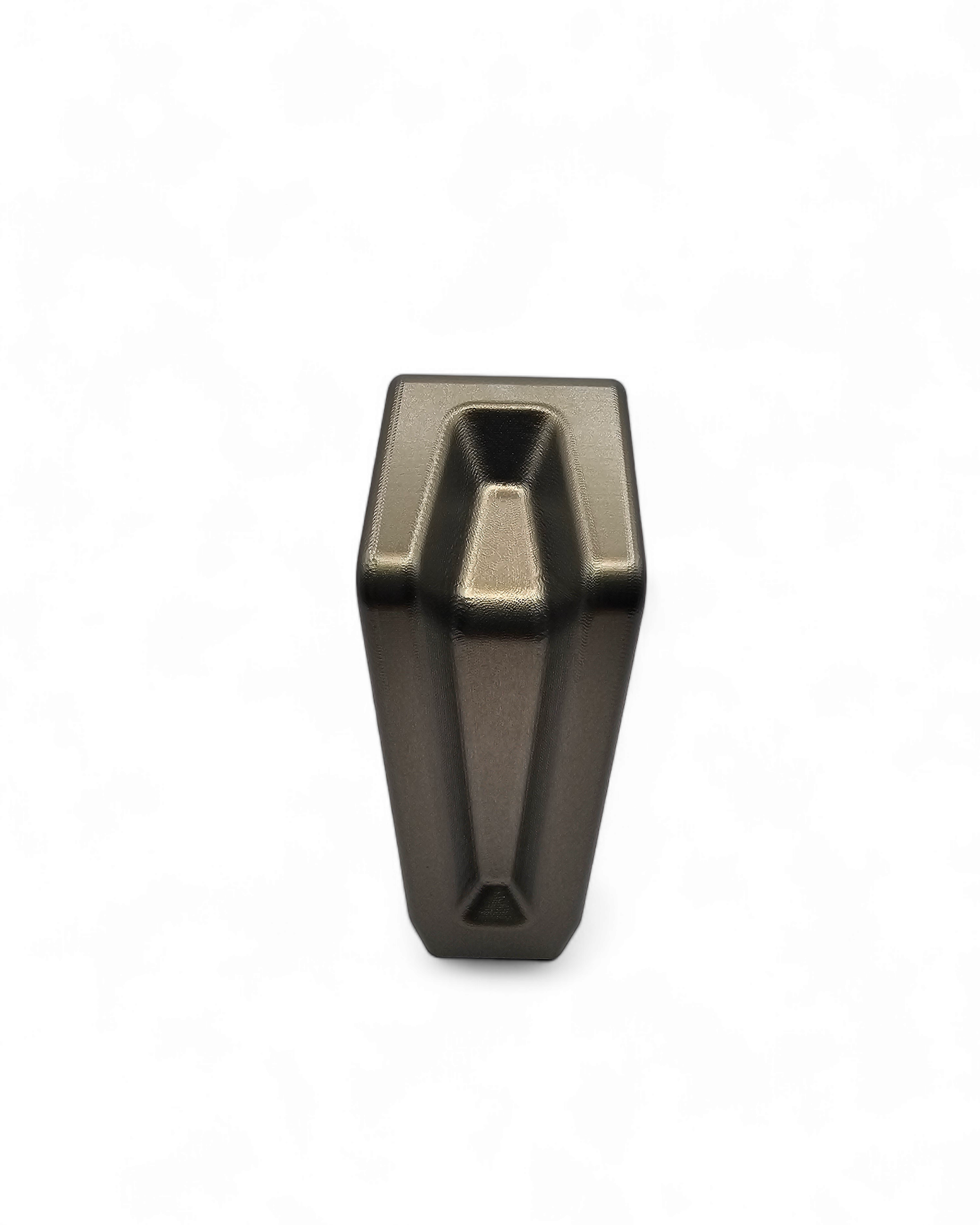 Ergonomic grip shape of Polaris RZR gunmetal shift knob
