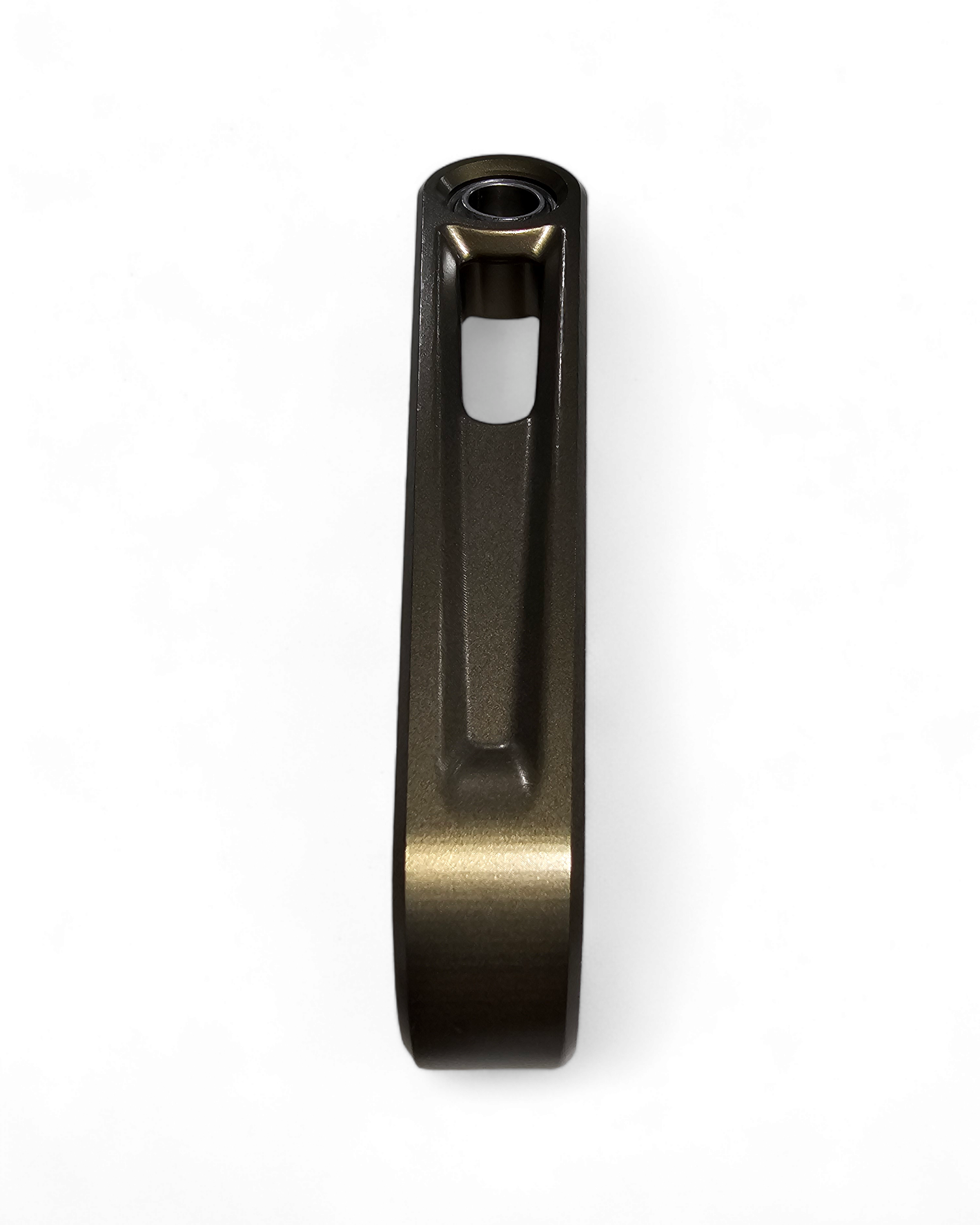 Polaris RZR Pro XP Front Sway Bar Link shown solo in gunmetal displaying full billet construction