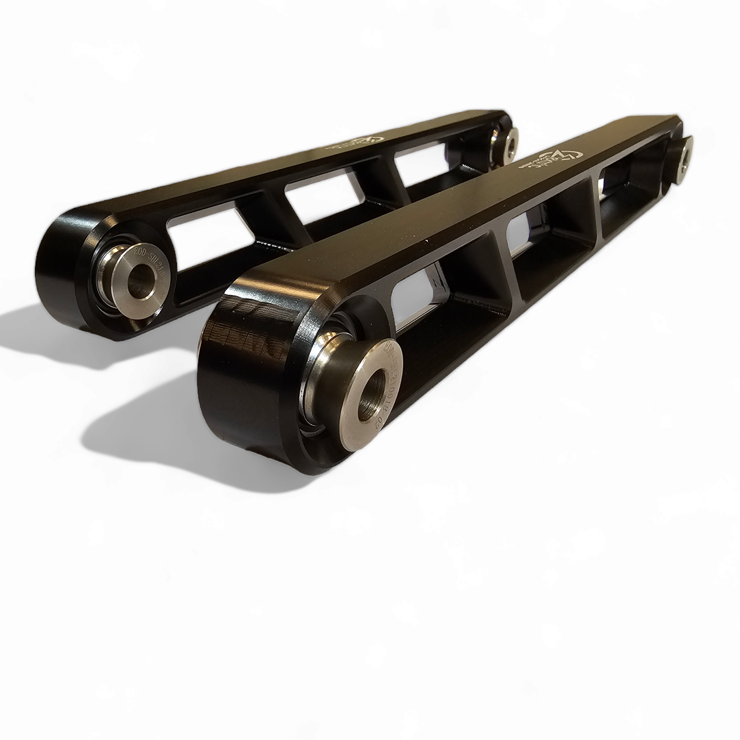 Hard anodized black finish on Polaris RZR Pro XP rear sway bar link