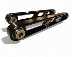 Rear Sway Bar Link installed on 2020-2026 Polaris RZR Pro XP in hard anodized black billet aluminum