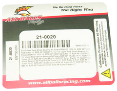 All Balls Racing 2021 Polaris RZR Turbo S Upper Rear Shock Bearing Kit 21-0020