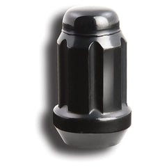 Gorilla Small Diameter Spline Acorn Lug Nut - 12mm x 1.50 Thread Size - Black Finish - Bulk (21138BC)