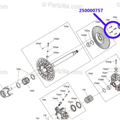 RPM Ski-Doo & X3 Titanium Governor Cup Bolt Set, Screw Button (QTY 6) M8X25MM OEM #250000757