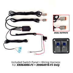 XKGLOW XK Glow Razor Light Bar Fog + Strobe Kit 10in XK064010-FS-KIT