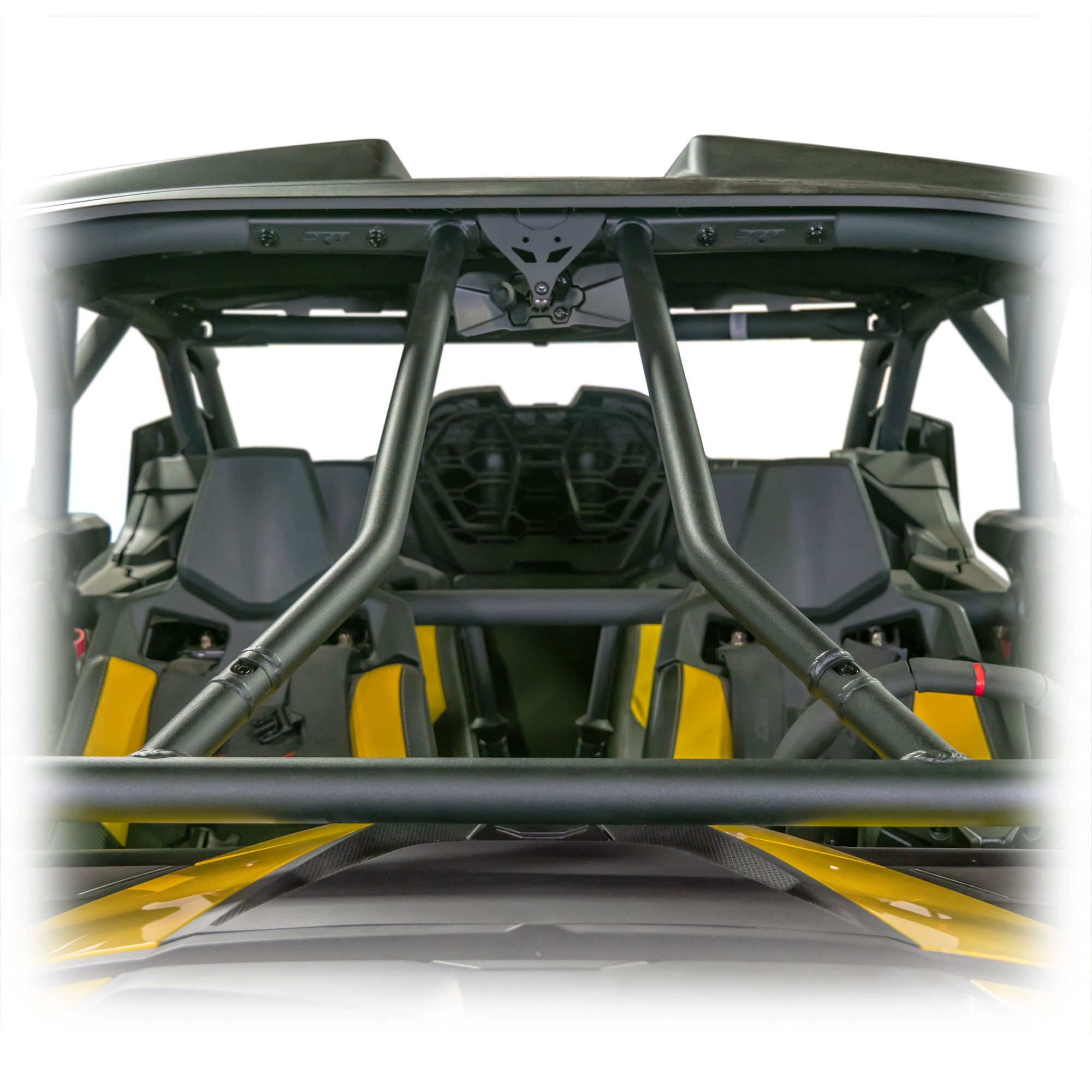 Front cockpit protection bar kit, black sand texture powder coat, modular for Maverick R cage