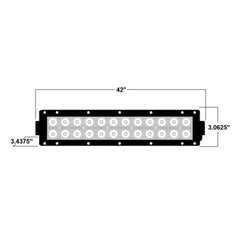 Dual Row 42" Light Bar - AJK Offroad