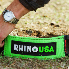 Rhino USA Recovery Tow Strap 4Inx30Ft (Green) RG-TS4X30-GRN